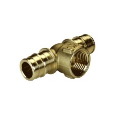 Тройник бронзовый для PE-X труб Дн 20-16-20 переходной RAUTITAN PLATINUM RX Rehau