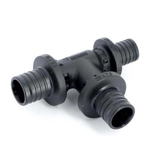 Тройник PPSU для PE-X труб Дн 25-20-25 переходной RAUTITAN PX Rehau в Санкт-Петербурге