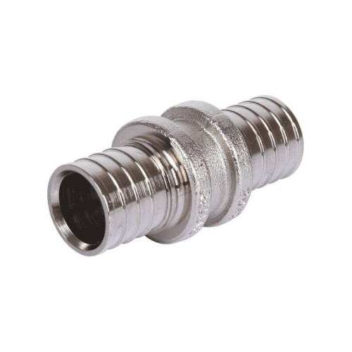 Муфта латунная для PE-X труб Дн 20 оцинкованная RAUTHERM S Rehau в Санкт-Петербурге