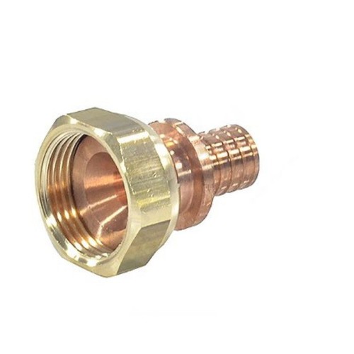 Соединитель латунный Дн 16-1/2" для PE-X труб под конус с накидной гайкой GX179 Giacomini GX179Y043 в Санкт-Петербурге