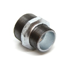 Ниппель чугунный переходной оцинкованный НР Fittex PLUS 50 мм 1/2" ГОСТ 8958-75