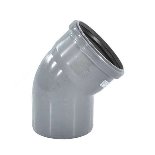 Отвод канализационный PP-H сифонный серый Дн 50-40 90гр б/нап б/к Ostendorf HT HTSW в Санкт-Петербурге