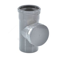 Ревизия канализационная PP-H с крышкой серая Дн 50 б/нап в/к RTP (РосТурПласт)