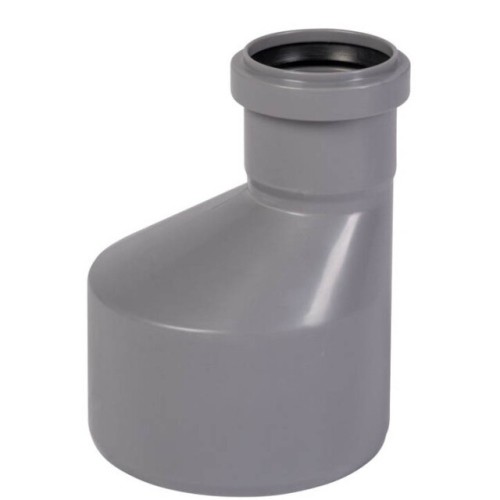 Переход канализационный PP-H эксцентрический серый Дн 50-40 б/нап в/к VALFEX в Санкт-Петербурге
