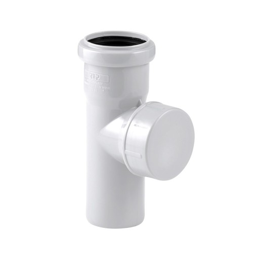 Ревизия канализационная PP-M с крышкой белая Дн 160 бесшумный б/нап в/к RTP (РосТурПласт) в Санкт-Петербурге