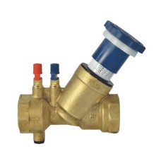 Клапан балансировочный латунный ручной с внутренней резьбой 2,5 МПа OR 32 мм