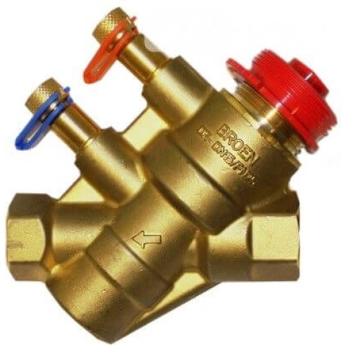 Клапан балансировочный латунный автоматический с внутренней резьбой 2,5 МПа Ballorex Dynamic Broen 15 мм в Санкт-Петербурге