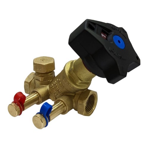 Клапан балансировочный латунный ручной с внутренней резьбой 1,6 МПа STAD.BY-1 Цветлит 25 мм в Санкт-Петербурге