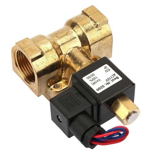 Клапан электромагнитный латунный открытый обратного действия с внутренней резьбой 1,6 МПа 40х118,55 мм 1 1/2" в Санкт-Петербурге