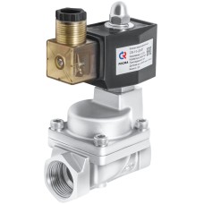 Клапан электромагнитный нержавеющий открытый обратного действия с внутренней резьбой 1,6 МПа 40х134,2 мм 1 1/2"