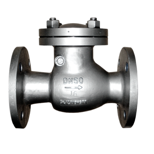 Клапан обратный стальной поворотный фланцевый 1,6 МПа 19с76нж 100х350 мм в Санкт-Петербурге