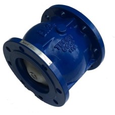 Клапан обратный чугунный Y-тип фланцевый 1,6 МПа NVD 402R Ридан 80х140 мм