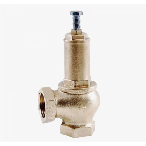 Клапан предохранительный латунный пружинный угловой с внутренней резьбой 1,6 МПа Benarmo 80 мм 3" в Санкт-Петербурге
