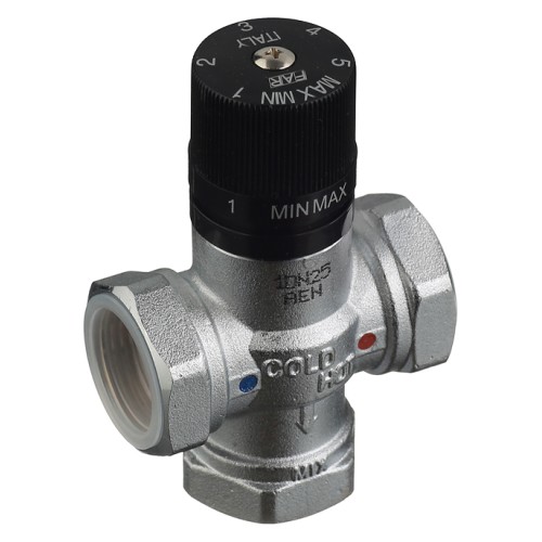 Клапан смесительный латунный термостатический с внутренней резьбой 1,0 МПа TermoFar FAR 25 мм 1" в Санкт-Петербурге