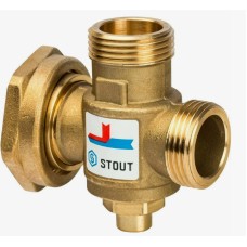 Клапан смесительный латунный термостатический с внутренней-наружной резьбой 1,0 МПа SVM-0050 STOUT 25 мм 1"