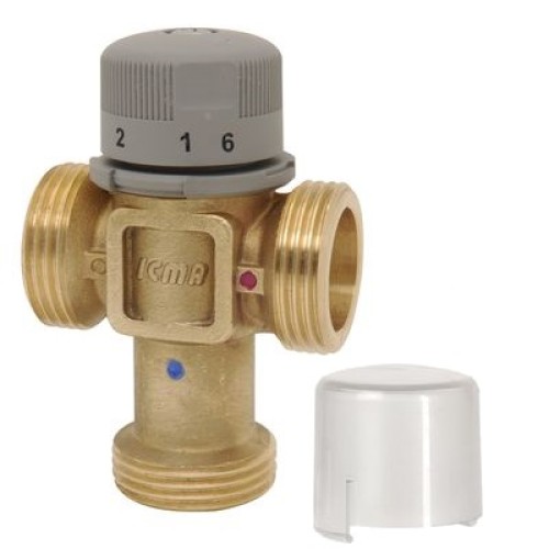 Клапан смесительный латунный термостатический седельный с внутренней резьбой 1,0 МПа Icma 20х68 мм в Санкт-Петербурге