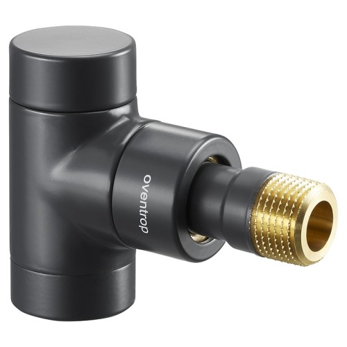 Клапан термостатический угловой Ду-15 (1/2") Ру-10 ВР-НР (ВН-НАР) черный серия E Oventrop в Санкт-Петербурге