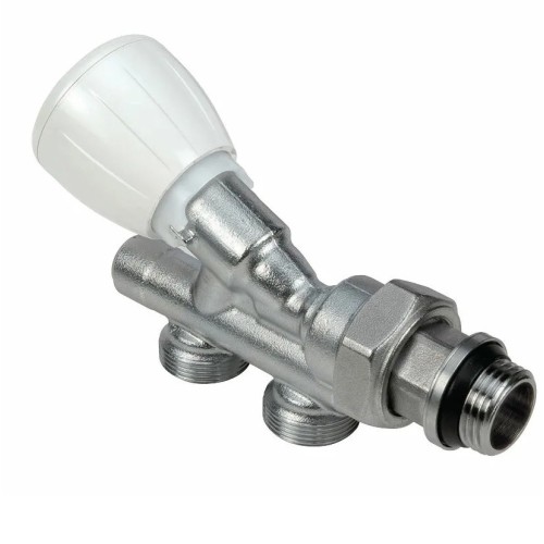 Клапан термостатический осевой угловой Ду-15 (1/2"-16) Ру-10 НР (НАР) с преднастройкой R440N Giacomini в Санкт-Петербурге