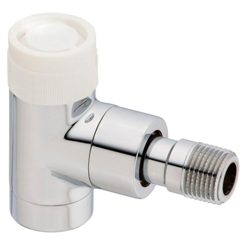 Клапан термостатический угловой Ду-15 (1/2") Ру-10 ВР-НР (ВН-НАР) хром серия E Oventrop в Санкт-Петербурге