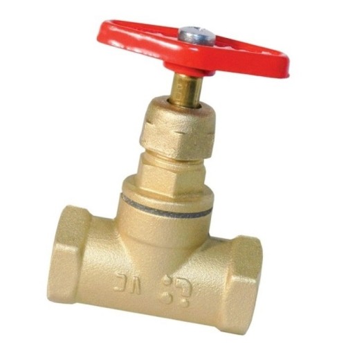 Клапан запорный латунный с внутренней резьбой 1,6 МПа 15б1п Цветлит 15х46 мм ТУ 206-3973235-01-93 в Санкт-Петербурге