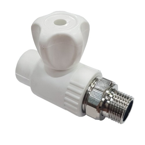 Клапан запорный PP-R наружная резьба 2,5 МПа VALFEX 20 мм 1/2" ГОСТ 32415-2013 в Санкт-Петербурге