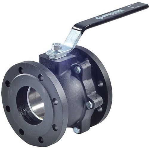 Кран шаровый чугунный фланцевый Ду-32 Ру-16 L=130мм полнопроходной Giacomini R740F в Санкт-Петербурге