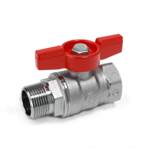 Кран запорный латунный полнопроходной с ручкой-бабочкой ВР-НР Ру 42 R914 Giacomini 15х67 мм 1/2" в Санкт-Петербурге