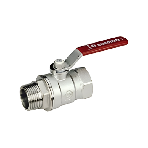 Кран запорный латунный стандартнопроходной с ручкой-рычагом ВР-НР Ру 42 R254DL Giacomini 15х64 мм 1/2" в Санкт-Петербурге