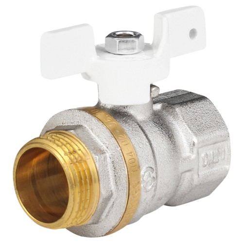 Кран запорный латунный полнопроходной с ручкой-бабочкой ВР-американка Ру 30 Aquasfera Standard 1127 Aquasfera 20 мм 3/4" в Санкт-Петербурге