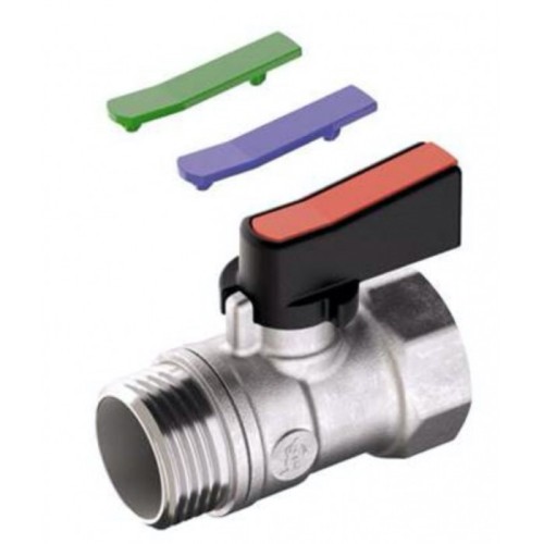 Кран запорный латунный полнопроходной с ручкой-флажком ВР-НР Ру 16 R694 Giacomini 15х46 мм 1/2" в Санкт-Петербурге