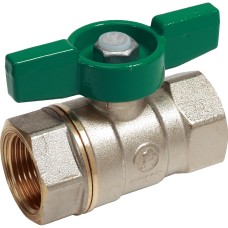 Кран запорный латунный стандартнопроходной с ручкой-бабочкой ВР (ВН) Ру 42 R251W Giacomini 10х47 мм 3/8"