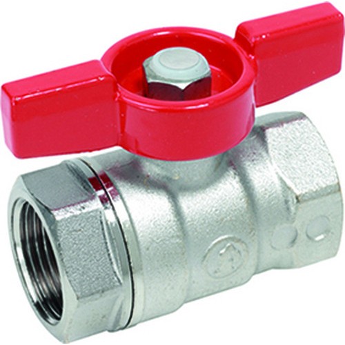 Кран запорный латунный полнопроходной с ручкой-бабочкой ВР (ВН) Ру 42 R911 Giacomini 10х49 мм 3/8" в Санкт-Петербурге