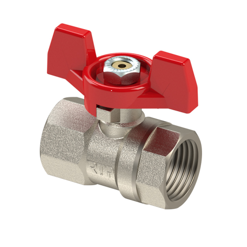 Кран запорный латунный полнопроходной с ручкой-бабочкой ВР (ВН) Ру 42 R951 Giacomini 20 мм 3/4" в Санкт-Петербурге