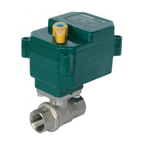 Кран шаровый латунный с электроприводом полнопроходной ВР (ВН) Ру 40 Neptun Bugatti 15 мм 1/2" в Санкт-Петербурге