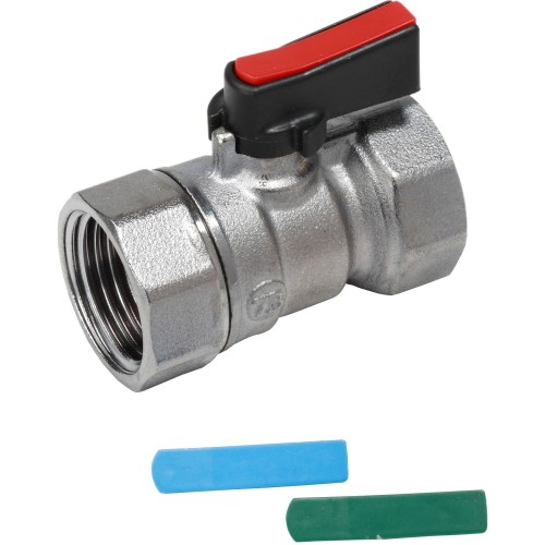 Кран запорный латунный стандартнопроходной с ручкой-флажком ВР (ВН) Ру 16 R690 Giacomini 15х46 мм 1/2" в Санкт-Петербурге