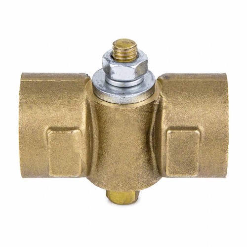 Кран латунный трехходовой стандартнопроходной для манометра без фланца и ручки ВР (ВН) Ру 16 11Б18БК, КПТ ВИПРА 15 мм 1/2" в Санкт-Петербурге