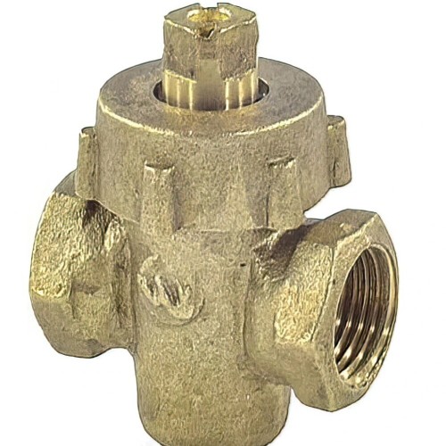 Кран латунный пробко-сальниковый стандартнопроходной ВР (ВН) Ру 10 11б6бк ККАЗ 15х55 мм 1/2" в Санкт-Петербурге