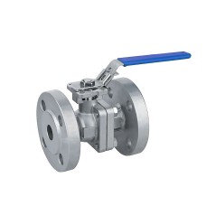 Кран с ISO фланцем нержавеющий фланцевый полнопроходной ручка-рычаг Ру 40 AISI 316 BV17 АДЛ 40 мм