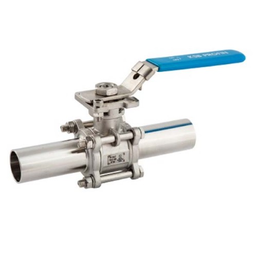 Кран шаровый нержавеющий под приварку стандартнопроходной Ру 40 AISI 316 BV61A ABRA 65х185 мм 2 1/2" в Санкт-Петербурге