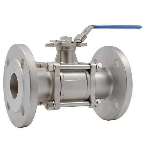 Кран запорный нержавеющий фланцевый полнопроходной ручка-рычаг Ру 40 AISI 316 BV18 АДЛ 15 мм в Санкт-Петербурге