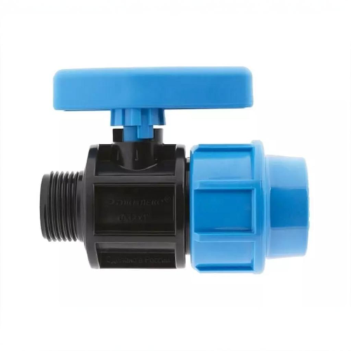 Компрессионный кран ПНД Дн 32-1" Ру-16 НР (НАР) Джилекс в Санкт-Петербурге