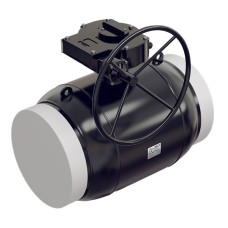 Кран запорный стальной под приварку с редуктором полнопроходной Ст20 КШ.П.П. ALSO 400х970 мм