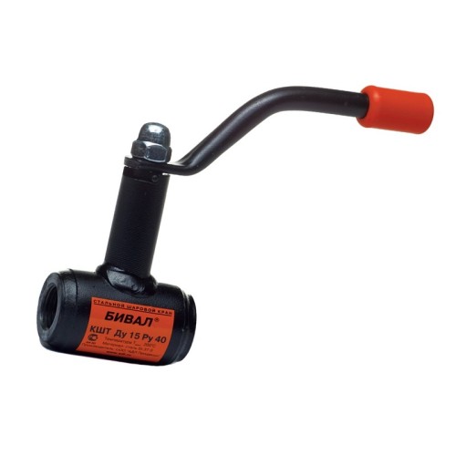 Кран запорный стальной резьбовой стандартнопроходной Ст20 КШТ.12. АДЛ 15х65 мм 1/2"