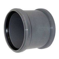 Муфта НПВХ (ПВХ) ремонтная Дн 110 серая безнапорная в/к ТУ 6-49-33-92 Агригазполимер