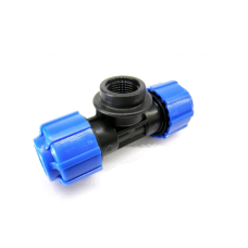 Тройник ПЭ компрессионный Дн 25-1"-25 Ру-16 НР (НАР) VALFEX