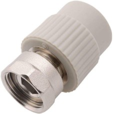 Переход PP-R серый с накидной гайкой Дн 20-1/2" Wavin Ekoplastik