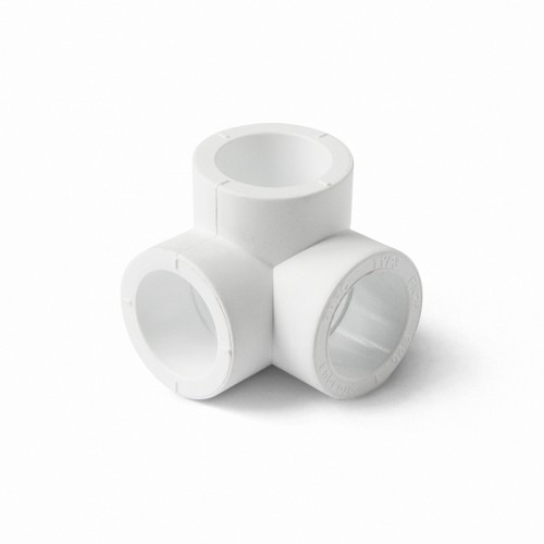 Тройник двухплоскостной PP-R Дн 20 белый Pro Aqua в Санкт-Петербурге