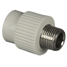 Муфта PP-R комбинированная серая НР (НАР) Дн 32-1" Wavin Ekoplastik