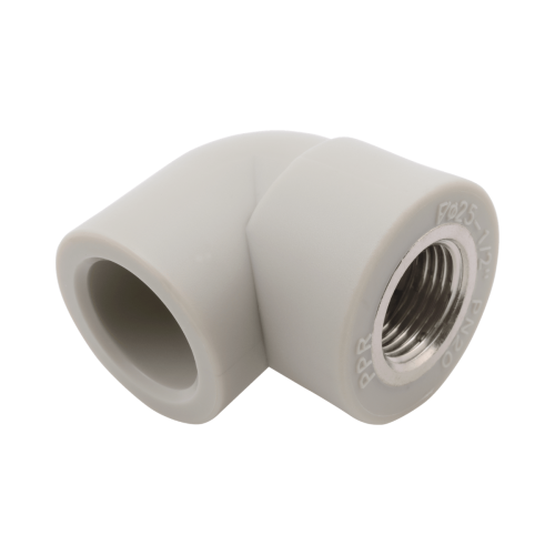 Угольник PP-R комбинированный серый ВР (ВН) Дн 25-1/2" 90 гр Wavin Ekoplastik в Санкт-Петербурге