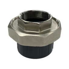 Муфта ПВХ под клеевое соединение Дн 63х2" серая разъемная ВР Aquaviva AQVBBD63F